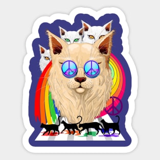 Imagine Cats Sticker